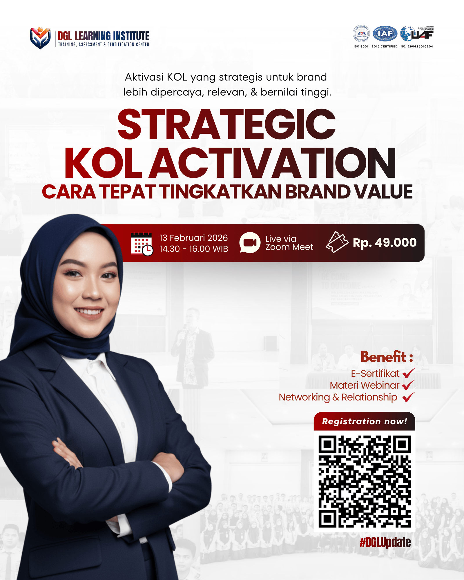 DGL Learning Institute Hadirkan Webinar "Strategic KOL Activation" untuk Tingkatkan Nilai Brand