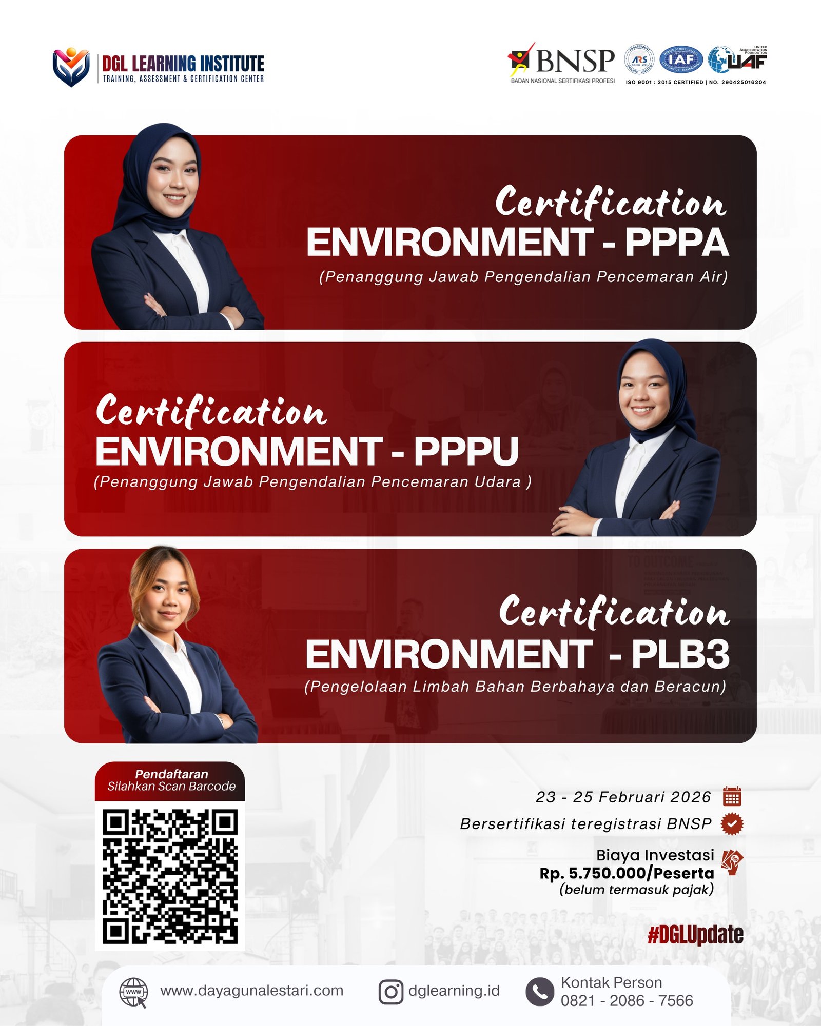 DGL Learning Institute Hadirkan Program Sertifikasi Lingkungan BNSP untuk Tingkatkan Kompetensi SDM Industri